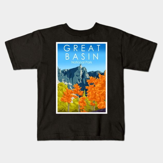 Great Basin Kids T-Shirt by Omega Art